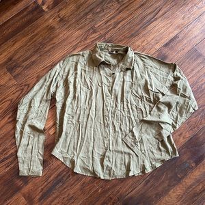 Oversized Linen Button Down